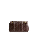 The Tabby Shoulder Bag 26 With Pillow Quilting- Brass/Maple