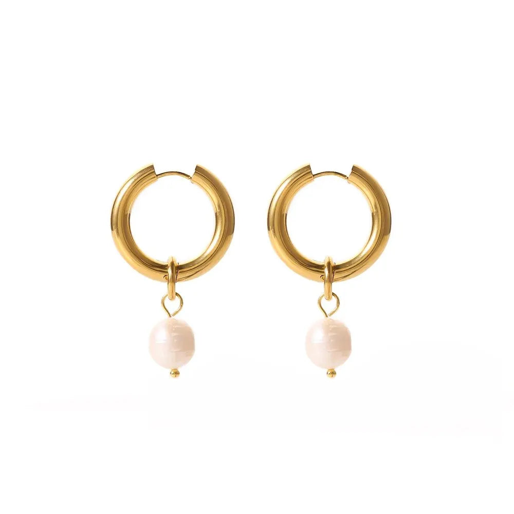 Pearl Pendant Earrings