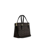 The Mollie Tote Bag 25 In Signature Canvas -  Walnut/Black