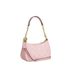 Teri Shoulder Bag In Signature Canvas  - Gold/Powder Pink