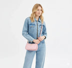 Teri Shoulder Bag In Signature Canvas  - Gold/Powder Pink