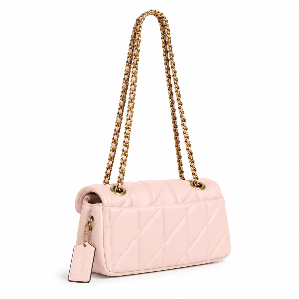 Tabby Shoulder Bag 26 With Pillow Quilting- Blush Pink