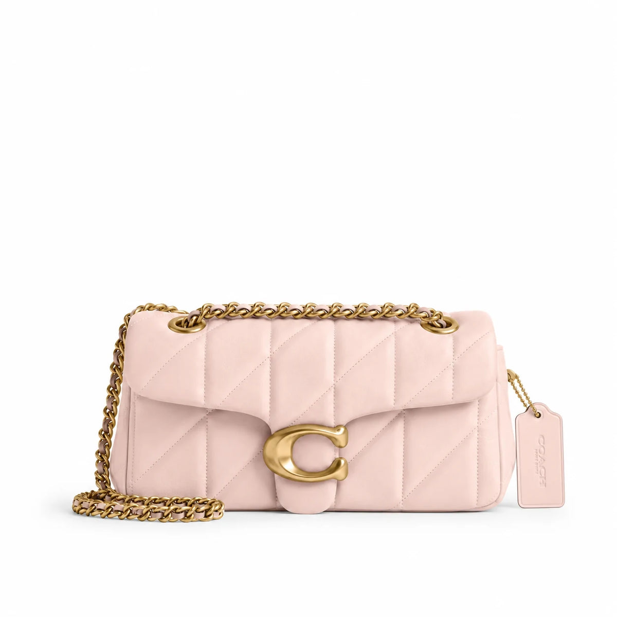 Tabby Shoulder Bag 26 With Pillow Quilting- Blush Pink