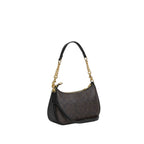 Teri Shoulder Bag In Signature Canvas  - Walnut