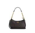 Teri Shoulder Bag In Signature Canvas  - Walnut